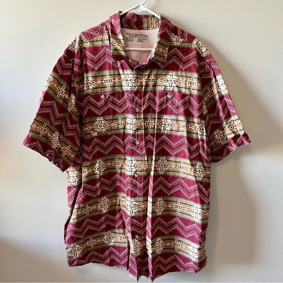 Other - BOULDER CREEK TRADING COMPANY Button Front Short Sleeve Top Size 3XL